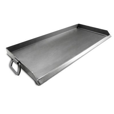 Double Steel Griddle With Grease Trap