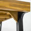 Table de patio moderne en matériaux mixtes