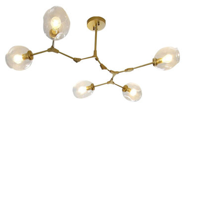 5 - Light Sputnik Modern Linear Chandelier