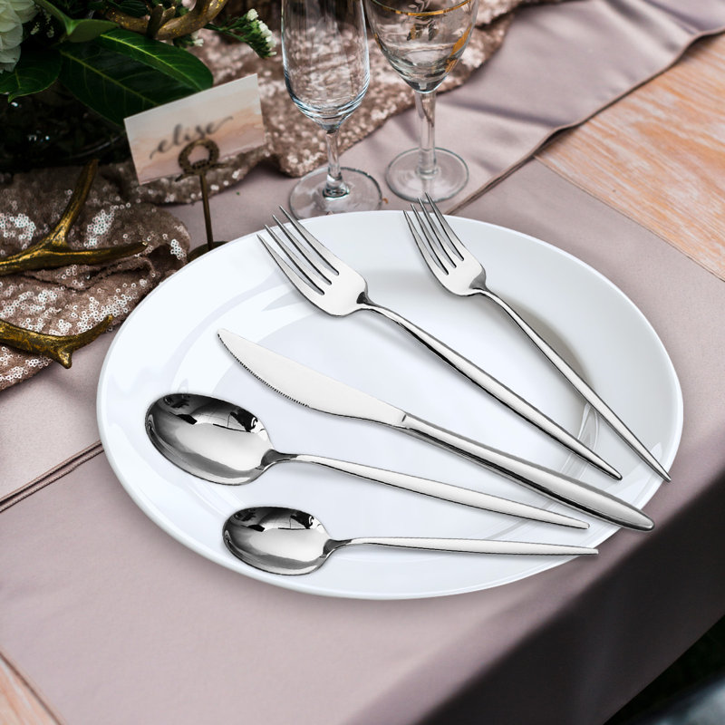 Lorena Eclipse 20-Piece Stainless Steel Flatware Set, Service for 4