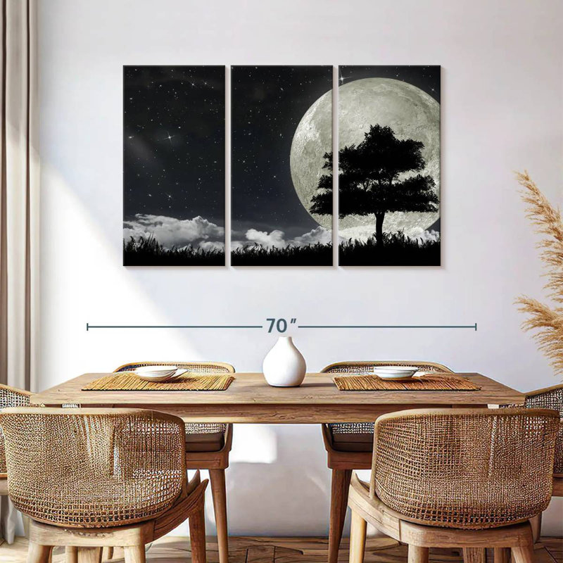 Oberle Tree In Moonlight, 36" H x 57" W