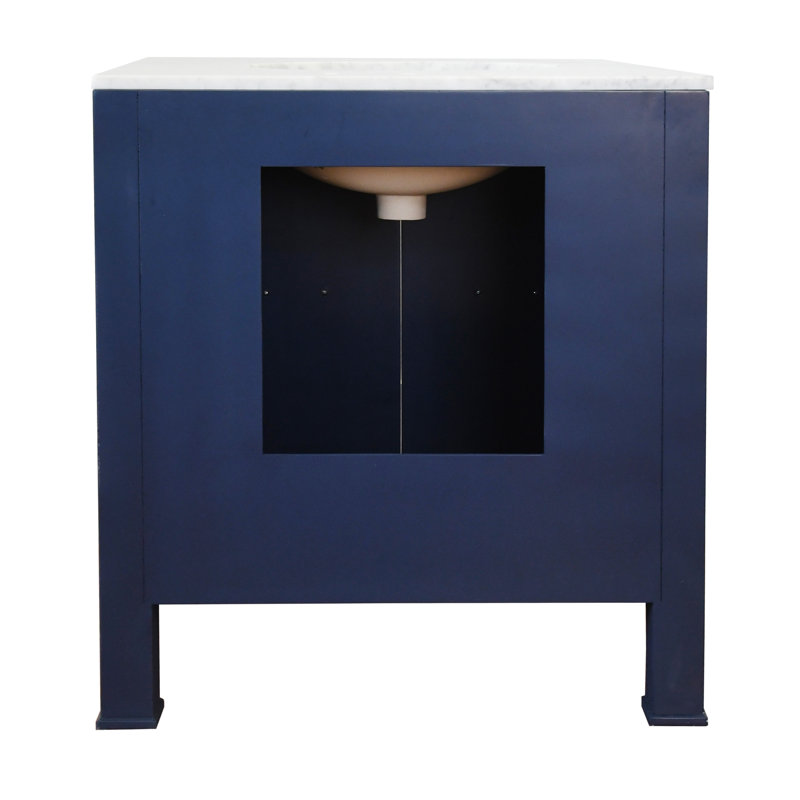 Blanche 30.5'' W Single Vanity, Navy