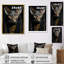 Oriental Opulence, portrait de chat I - impressions sur toile de chat-95892551-95892559