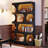 71" Tall Bookcase, 4-Tier S-Shaped Bookshelf-540982203