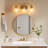 3-Light Bathroom Light Fixtures, Modern Vanity Light with Clear Glass Shade-57558516