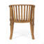 Chaises de salle à manger d'extérieur en bois avec coussins, ensemble de 2-1307834016