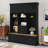 Hall Tree With Bench, 75" H Entryway Storage Organizer With Coat Hooks, 6 Drawers & 3 Cabinets And 3-Tier Top Storage, Mudroom Furniture-225749009