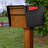 Mail Boss In-Ground Standard Post, Wood Grain