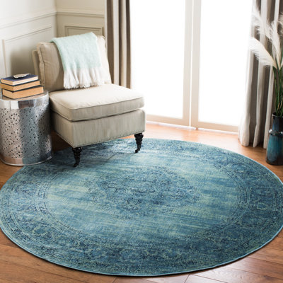 Goodfellow Oriental Turquoise/Blue Area Rug