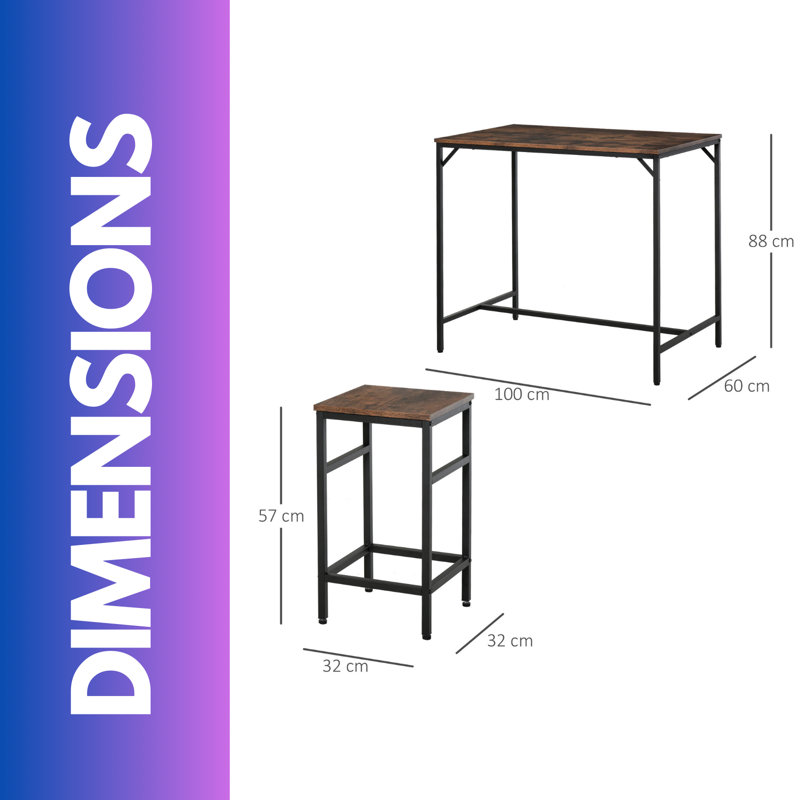 Antiwan 4 - Person Dining Set