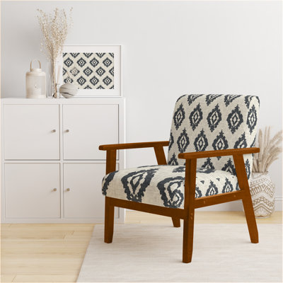 Chaise rembourrée Country Farmhouse - Fauteuil Ikat