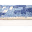 Tapis oriental bleu / ivoire noué à la main Oriental