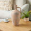 Cole And Grey Ceramic Antique Style Distressed Decorative Vase With Handle-1235510871