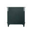 Armoire d'appoint 2 portes avec boucle de panneau arrière pour un ajustement facile - entrée noire à motif exquis