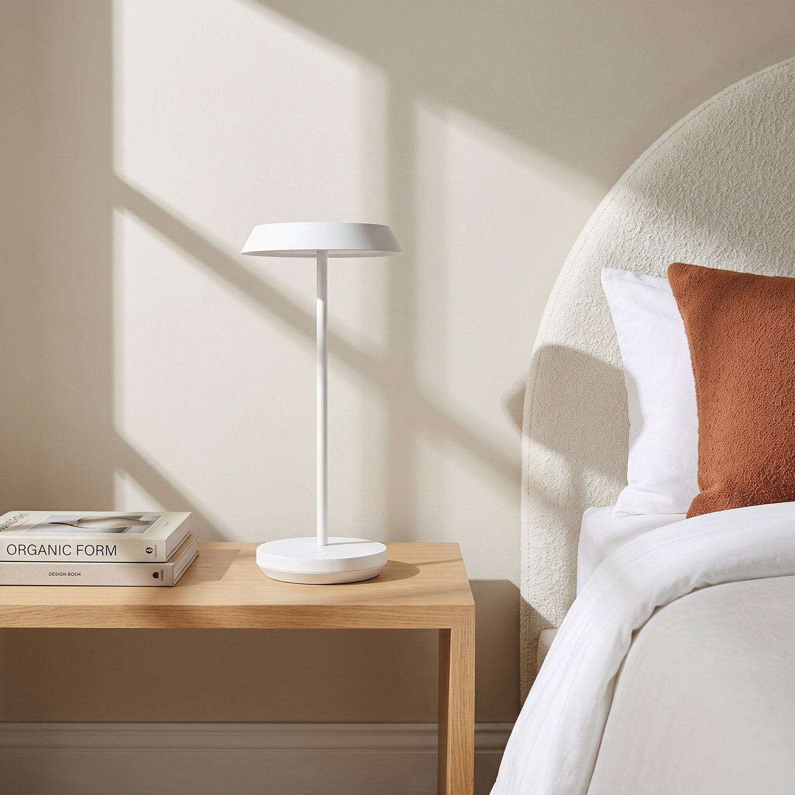 Tepa Accent Rechargeable Table Lamp, Matte White