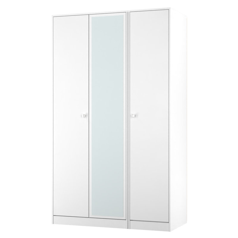 Bhargavi Manufactured Wood Wardrobe, White Matt