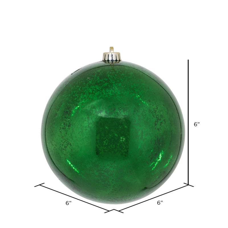 Ornement boule de mercure brillant, Émeraude