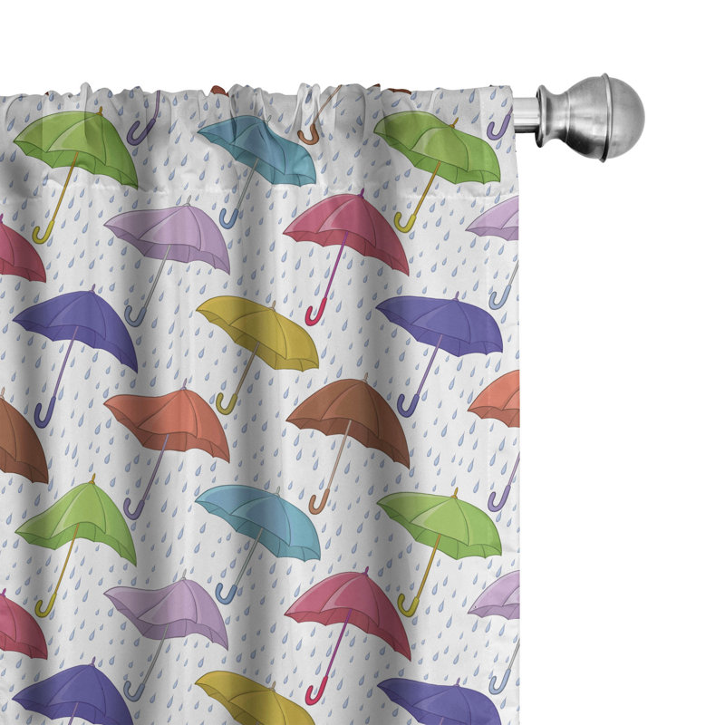 Rideaux 4 panneaux East Urban Home, L 56 po x L 63 po