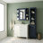 Bathroom Wall Storage Cabinet With Mirror, Adjustable Shelves, And Open Compartments For Efficient Organization-711296620