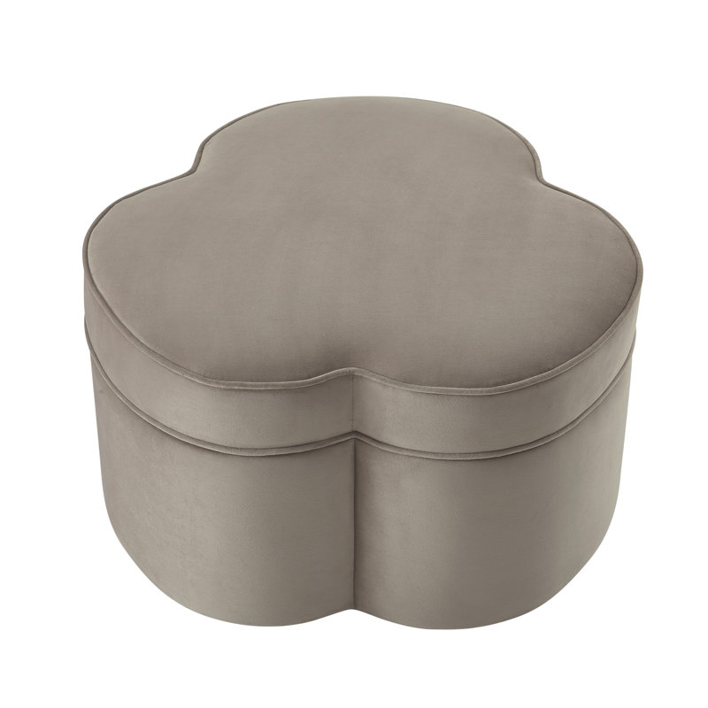 Repose-pieds de spécialité Louttit 28 po, Velours taupe