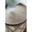 Grande table d'appoint 23 po blanche vieillie
