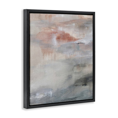 Sunswept Neutral Abstraction Floating Frame, design by Hope Bainbridge