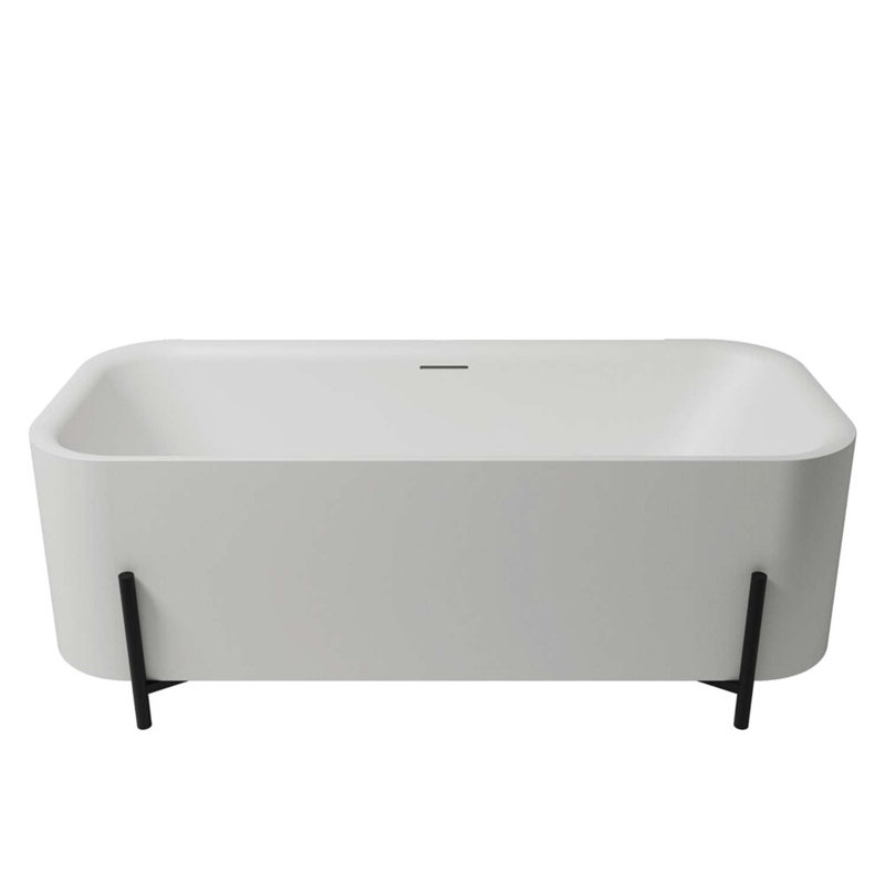 Finition mate de la baignoire Aura Collection 67 po x 32 po