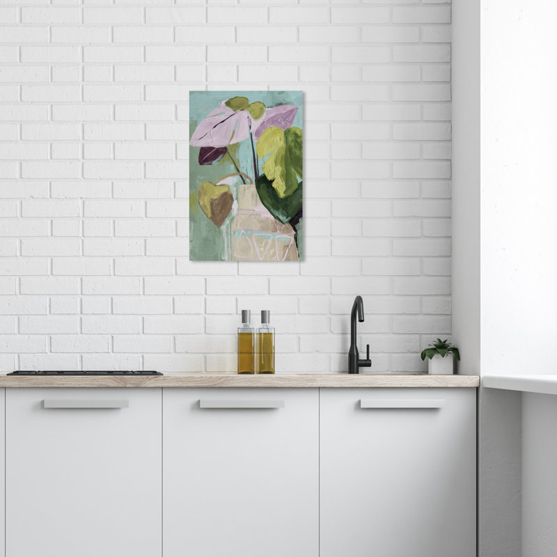 Vase floral abstrait Ii, H 24 po x l 16 po x P 0,8 po
