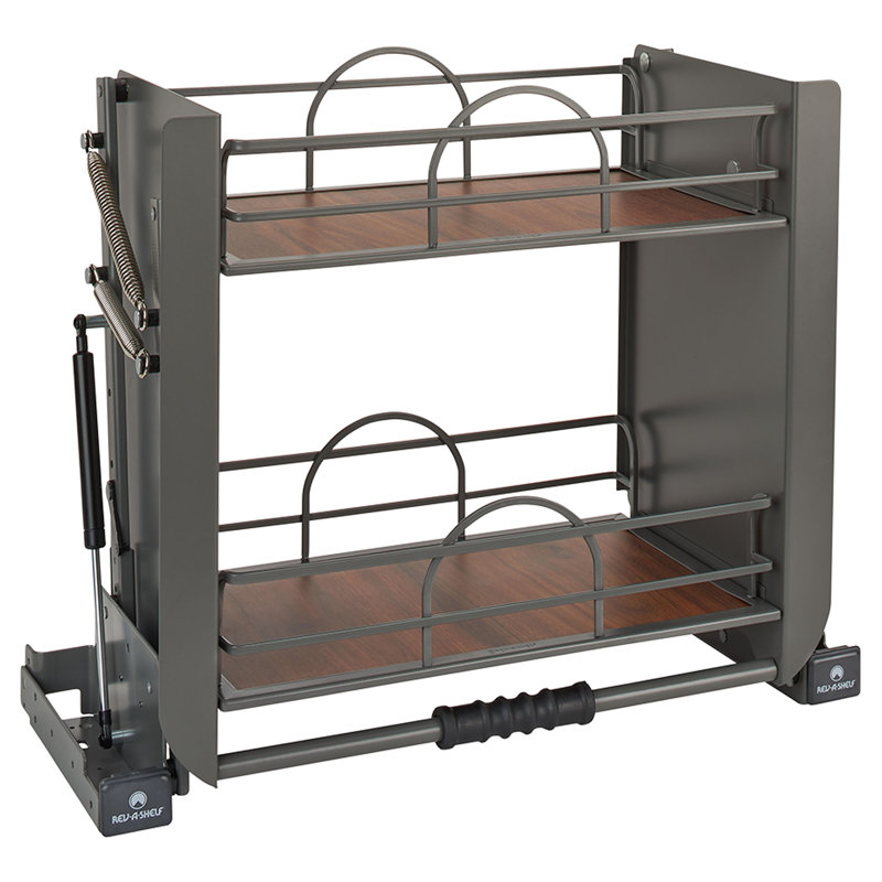 Rev-A-Shelf Kitchen Pulldown Wall Cabinet Shelf System, 22" W, Orion Gray