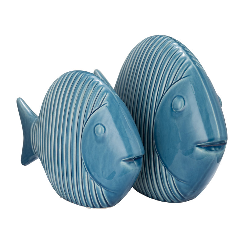 Figurine en grès porcelaine Kamin, Jaune, H 10 po x l 16 po x P 4 po