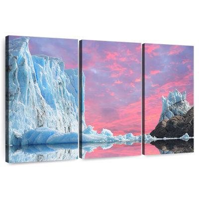 Coucher de soleil d'Alvord au glacier Perito Moreno
