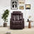 31.5'' Wide Modern Faux Leather Manual Recliner Chair With Dual Cup Holders And Overstuffed Backrest-2020095746