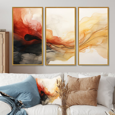 Daaniyal - Liquid Ink Abstract Wall Art Set