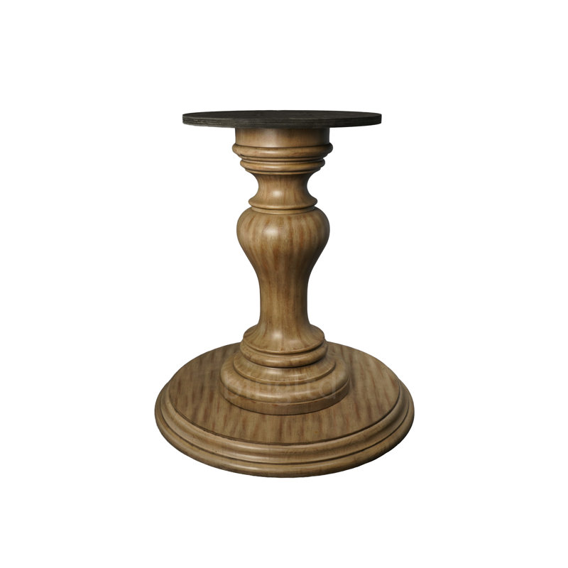 Base de table piédestal Ignasas, 29 po de hauteur, Bois flottant