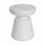 Table d'appoint d'extérieur en travertin, blanc-1522995538