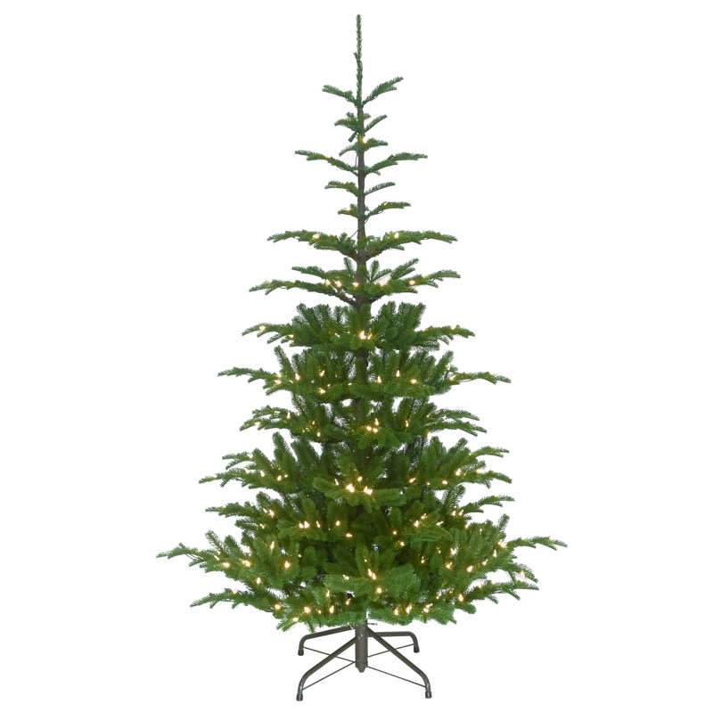 The Holiday Aisle® Norwegian Spruce Tree with Clear Lights, 7.5'