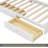 Wood  Platform Bed With Storage Headboard, Shelves And 2 Drawers,-1768264094-1768264095