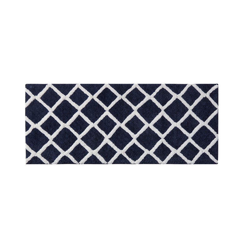 Tapis de bain réversible en microfibre touffetée à poils longs (1 tapis de bain), L 60 po x l 24 po