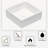 15X15 Inch White Ceramic Square Vessel Bathroom Sink