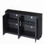 Buffet 4 portes à rayures verticales Ebern Designs-1606387307