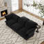 Ensemble modulaire rembourré 5 pièces en tissu de lin avec repose-pieds de rangement 5 pièces-862848581