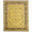Hand Knotted Wool Area Rug in Gold And Black