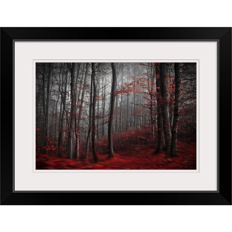 Impression « Bloody River », Cadre noir, H 20 po x l 26 po x P 1 po