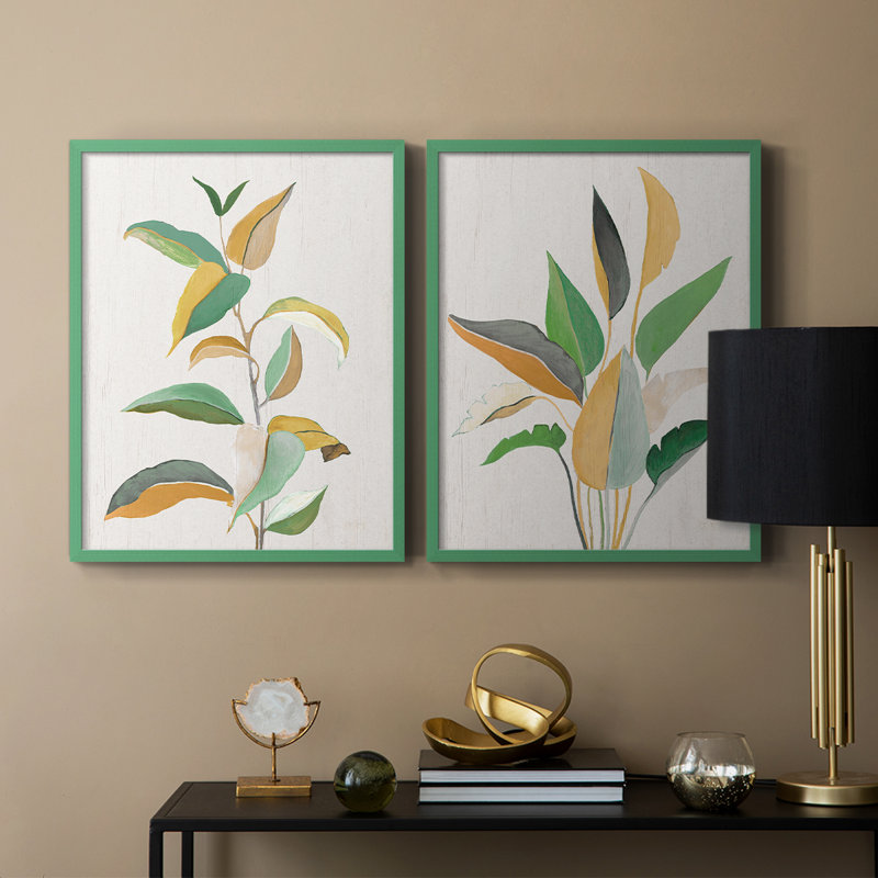 Touched with Sage I-Premium, reproduction encadrée - prête à être accrochée - aucun clou requis - aucun clou requis, Gris