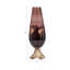 Abstract Glass Vase with Gold Accents-1461252933
