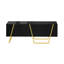 Table basse rectangulaire moderne ultrabrillante