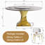 Ensemble de table de salle à manger de 59 po en pierre frittée 59 po avec base de sablier en acier inoxydable et 6 chaises rembourrées - table de cuisine en marbre de luxe moderne pour 4 à 6 personnes-1846333086