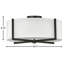 Plafonnier semi-encastré 3 lumières 19,5 po Axis-1301421797-1301421798