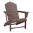 Lucus Poly HDPE Adirondack Chair with Cupholder-2061860386