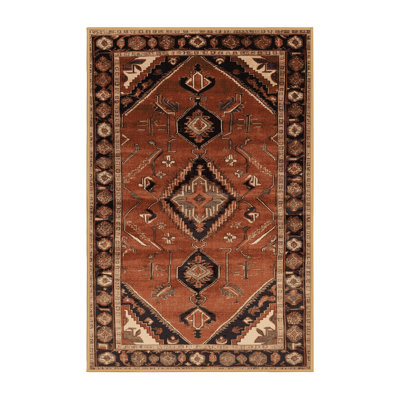 Machine Washable Persian Brown Area Rug